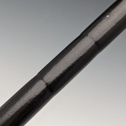 1911年 英国アンティーク 紳士用ステッキ 純銀装飾 ブラックシャフト 85cm Henry Tracy Sons